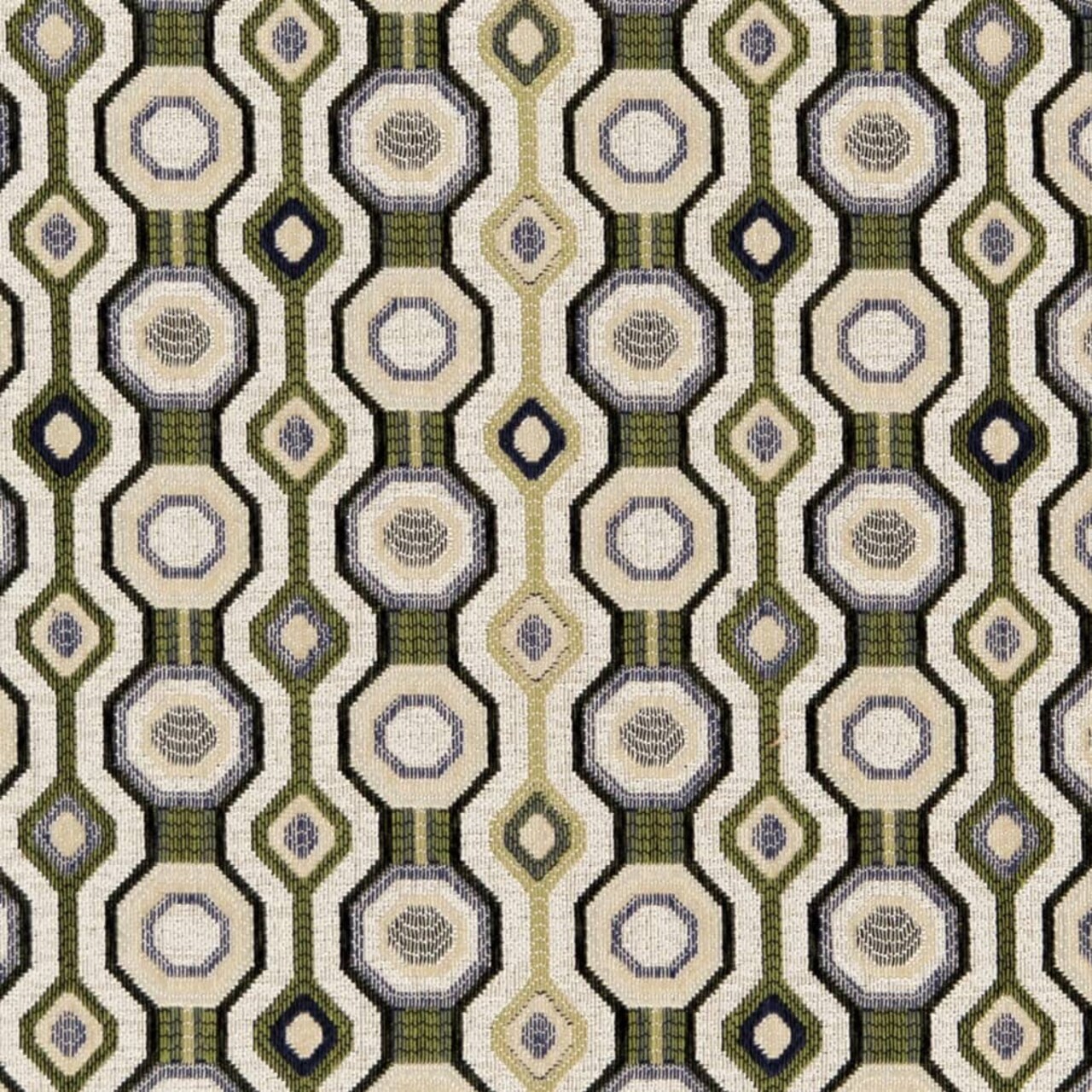 Spring - Green Abstract Geometric Upholstery Fabric 54 Inches"
